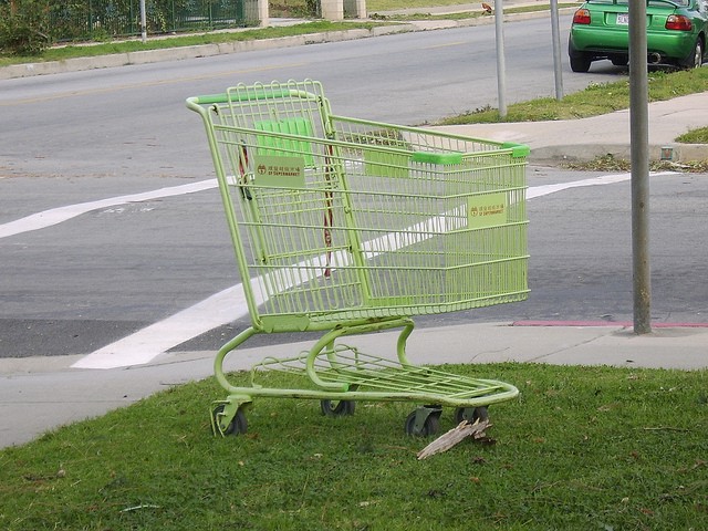 You want to avoid abandoned shopping carts. (Photo via LookAfterYourself)